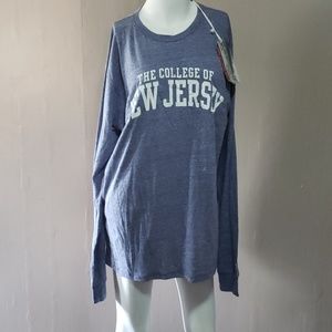 🆕️ College of New Jersey Long Sleeve XL Blue NWT